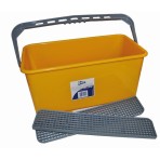 YELLOW WINDOW SQUEEGE BUCKET  22LTR